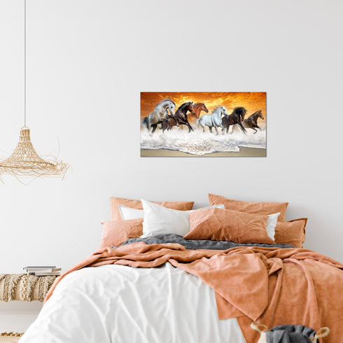 Wandbilder Wohnzimmer XXL Pferde Moderne Bilder Tiere